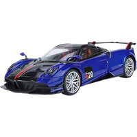 黑曼巴1：18帕加尼蓝色跑车小汽车模型男女儿童玩具合金车模收藏