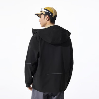 波司登男款连帽休闲轻薄保暖外套B40532025 黑色8056 4XL190/108A