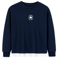 Converse匡威童装男童套装2025春季女童休闲两件套长袖T恤长裤运动服 藏青蓝 140 /68 【身高128-140cm】