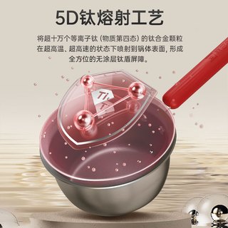 KÖBACH康巴赫钛盾辅食锅无涂层宝宝汤锅小奶锅煎煮一体家用辅食锅煎盘16cm