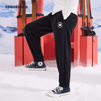 匡威（Converse）匡威童装男童女童加绒长裤裤子儿童运动裤卫裤休闲裤 正黑色 160 /66 【身高152-158cm】 160/66(L)
