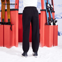 匡威（Converse）匡威童装男童女童加绒长裤裤子儿童运动裤卫裤休闲裤 正黑色(女款) 155 /64 【身高158-170cm】 155/64(XL)