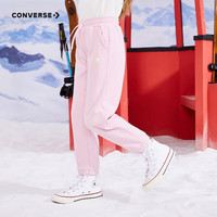匡威（Converse）匡威童装男童女童加绒长裤裤子儿童运动裤卫裤休闲裤 朝霞粉(女款) 155 /64 【身高158-170cm】 155/64(XL)