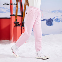 匡威（Converse）匡威童装男童女童加绒长裤裤子儿童运动裤卫裤休闲裤 朝霞粉(女款) 110 /50 【身高98-104cm】 110/50(4)