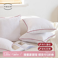 优印 家用枕芯单人午睡沙发客厅靠垫内胆睡眠头芯45*45cm