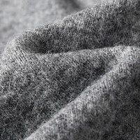 对白【格雷灰】宽松V领针织开衫女2025春季慵懒显瘦毛衣外套 花灰色 S 花灰色（9月27日）