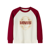 李维斯Levi's【新年系列】儿童红色卫衣2025年春季男童女童蛇年童装 白鹭 150 /72 【身高140-152cm】