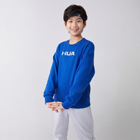 安德玛（Under Armour）童装秋冬儿童卫衣加厚保暖套头上衣男女童休闲服大童服244103105 科技蓝 170