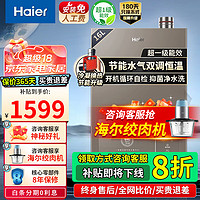 移动端、京东百亿补贴：海尔 Haier 超一级能效16升燃气热水器智能水伺服 ECO 16L