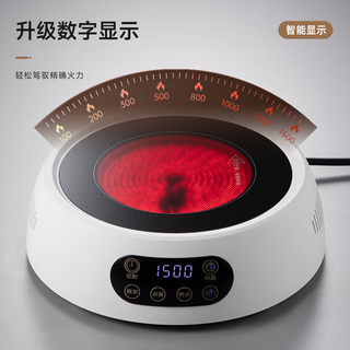忆壶茶（YIHUTEA）多功能数显电陶炉2024煮茶器家用大功率煮茶器小型烧水茶炉 【数字显示】电陶炉1500W