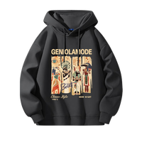GENIOLAMODE森马集团卫衣男士连帽秋季百搭美式复古风字母印花男装