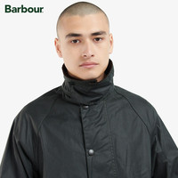 Barbour OS Burghley男女同款中长油蜡夹克 鼠尾草绿 38