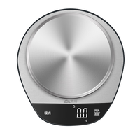 香山IPX6级防水厨房秤 烘焙秤咖啡秤 0.1g高精度 Type-C充电款-5kg 升级IPX6防水-0.1g-充电款-5kg
