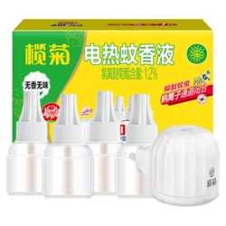 lanju 榄菊 电热蚊香液 无香4瓶1器