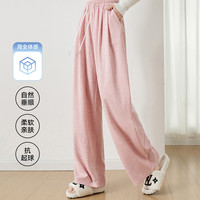 雪中飞 SNOWFLYING春季女士运动阔腿裤收腰显瘦休闲百搭舒适透气时尚潮流休闲裤 浅灰色 M (160)