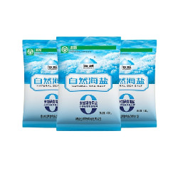 海跃 SEATL 自然海盐 400g 7袋 共2.8kg
