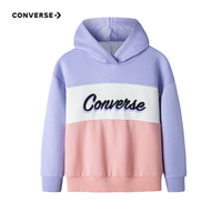 Converse 匡威童装女童加绒连帽卫衣秋冬儿童休闲上衣 紫罗兰色 110 /56 【身高104-110cm】 110/56