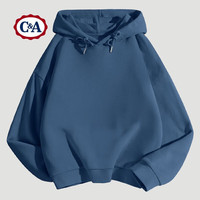 C&A女春秋款连帽套头卫衣韩版休闲卫衣上装春装 雾霾蓝 L