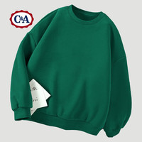 C&A卫衣男2025春秋季薄款宽松圆领潮流女装港风ins套头衣服 雾霾蓝 3XL