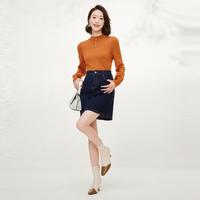 春夏丹宁风时尚牛仔短裙气质通勤A字裙半身裙子女