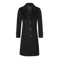 【羊毛大衣】秋冬气质优雅绵羊毛中长款黑色保暖呢子大衣毛呢外套