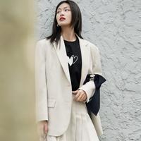 翻领学院风立体蝴蝶结西装外套女装