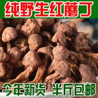 天源吉业 红蘑丁红松伞肉蘑东北红菇精品烘干蘑菇片自然晾晒干货新鲜货特产