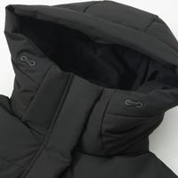 雪中飞 SNOWFLYING【时尚休闲】女式羽绒服简约百搭冬季精美袖标长款加厚廓形外套