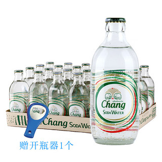 泰象 苏打水玻璃瓶  泰国进口含气气泡水 原味 325mL*24瓶