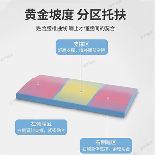 京严精选腰枕床上睡觉腰间盘突出腰垫腰部支撑护腰靠垫睡觉垫腰枕 灰色【升级加宽加长+亲肤枕套】 人体工学设计+回弹记忆棉