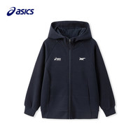 亚瑟士 童装中大童中性款插肩袖针织外套2024秋百搭时尚便服333241053064