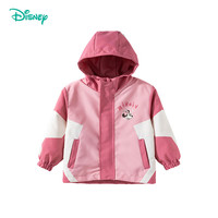 迪士尼宝宝 春季男女童时尚休闲卡通舒适百搭儿童外套 ZD1ES031浅粉 140