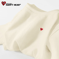 查尔斯桃心短袖t恤女2025新款潮牌百搭夏季初中生内搭打底衫纯棉正落上衣服