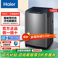 海尔 Haier 洗衣机 10公斤全自动波轮洗衣机家用大容量智能预约大神童