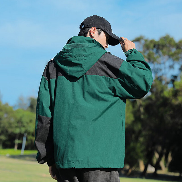 愠风 Jeep 吉普 男士冲锋衣登山服 秋冬季加绒防风防水