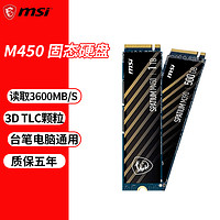 微星 M450 1TB 固态硬盘M.2 H610M-G DDR4主板套装ARGB接口 台式机电脑 带WiFi 500GM.2固态硬盘 微星M450   NVMe M.2 500GB