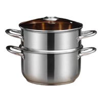 百亿熊蒸锅家用煮粥锅煲汤锅带蒸笼双耳防烫燃气炉电磁炉通用