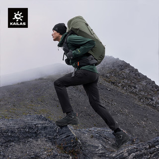 KAILAS凯乐石T10-M软壳裤CORDURA耐磨细绒保暖户外登山透气防风裤男款 玄青黑-男款