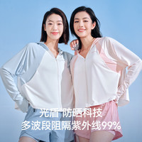 伯希和（Pelliot）【小光盾】防晒衣女款夏季户外防紫外线外套冰丝透气原纱皮肤衣 冰河灰 M