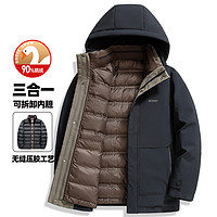 雪中飞 羽绒服男2024冬季新款加厚保暖连帽羽绒冬季外套