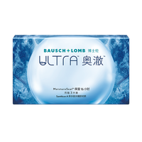 博士伦硅水凝胶隐形近视眼镜高透氧ultra奥澈月抛3片装400度