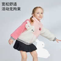 ibaby31儿童外套秋冬男女童外套短款羊毛颗粒绒外套摇粒绒大衣5