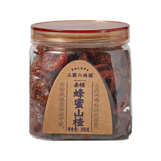三关六码头蜂蜜山楂 空心山楂罐装果脯果干酸甜小零食去核蜜饯280g