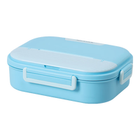 美厨（maxcook）304不锈钢饭盒 微波炉饭盒5格保温饭盒 配餐具 蓝MCFT0658 304不锈钢5格配餐具 马卡龙蓝