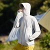 蕉下森林防晒衣男女2025防紫外线夏季可拆卸帽檐防晒服外套 男款-浅灰 3XL