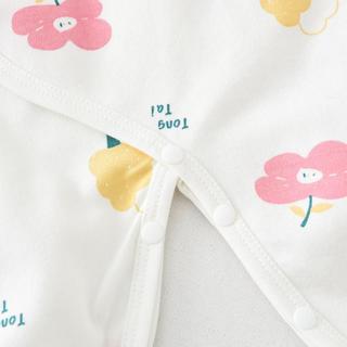 0-6个月宝宝连体衣四季纯棉婴儿衣服家居内衣蝴蝶哈衣2件装
