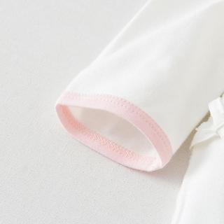 0-6个月宝宝连体衣四季纯棉婴儿衣服家居内衣蝴蝶哈衣2件装