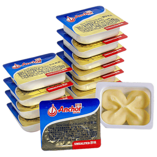 新西兰安佳动物性黄油粒7g蛋糕面包饼干煎牛排烘焙家用原料 原味（20粒）