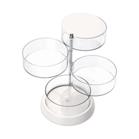 KAMAN首饰收纳盒旋转多层耳环项链耳钉饰品盒大容量新款珠宝盒子