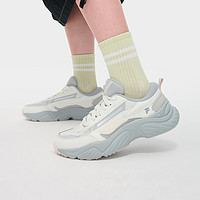 FILA FUSION斐乐潮牌CONCH DX机能潮鞋女2024秋海螺鞋跑步鞋 灰白/灰白-MD 38